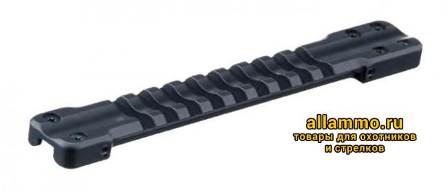 57142-0006 Основание WEAVER от RECKNAGEL для установки на вентилируемую планку гладкоствольных ружей шириной 6,0-7,1 мм просвет 1,4-2,0 мм, Герман