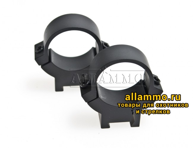 Крепления Warne (кольца 25,4мм) на базу ласточкин хвост 12мм средние Medium 721M