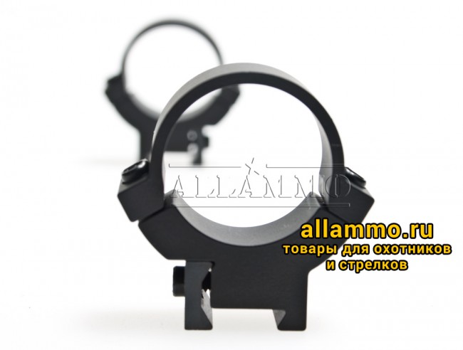 Крепления Warne (кольца 25,4мм) на базу ласточкин хвост 12мм средние Medium 721M