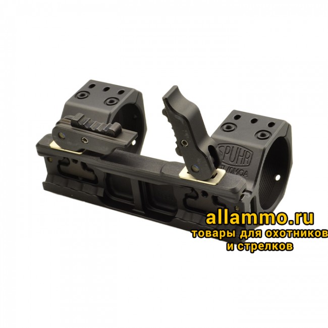Монтажная область 1 копия 2 Тактический быстросъемный кронштейн SPUHR D40мм для установки на Picatinny, H38мм, без наклона, с выносом (QDP-7002)