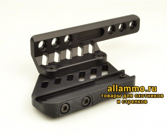 ba35e50cff48e3af72cee1e2e947bf56.JPG 5122-00203 Быстросъемный боковой кронштейн МАК короткий регулировка наклона до 40МОА на Тигр/Вепрь/СВД