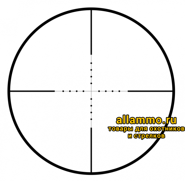 Mil Dot Reticle Оптический прицел Hawke Vantage 3-9x40 АО с кольцами на планку 9-11мм