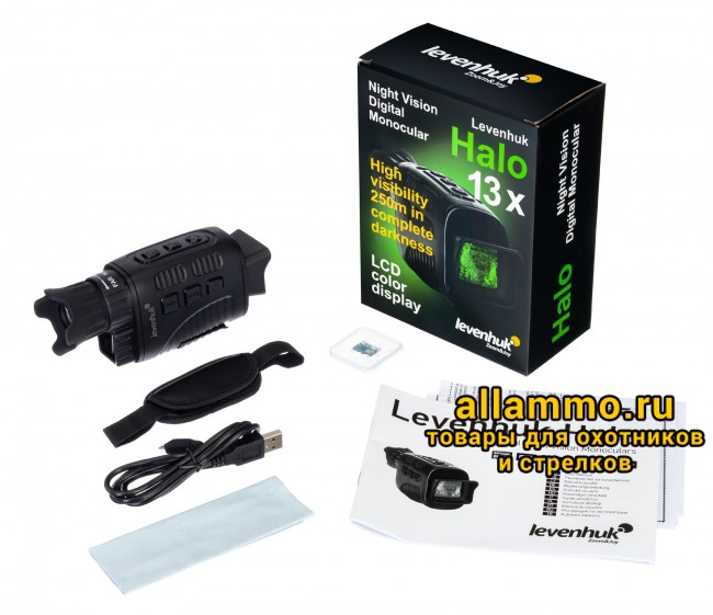 77665_levenhuk-halo-13x-dnv-monocular_01.jpg Монокуляр цифровой ночного видения Levenhuk Halo 13x
