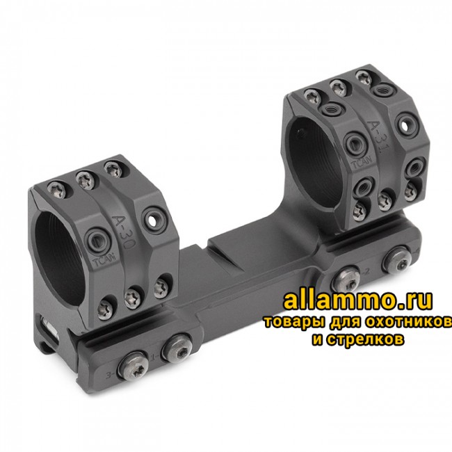 Тактический кронштейн SPUHR D30мм для установки на Picatinny, H38мм, без наклона (SP-3002)