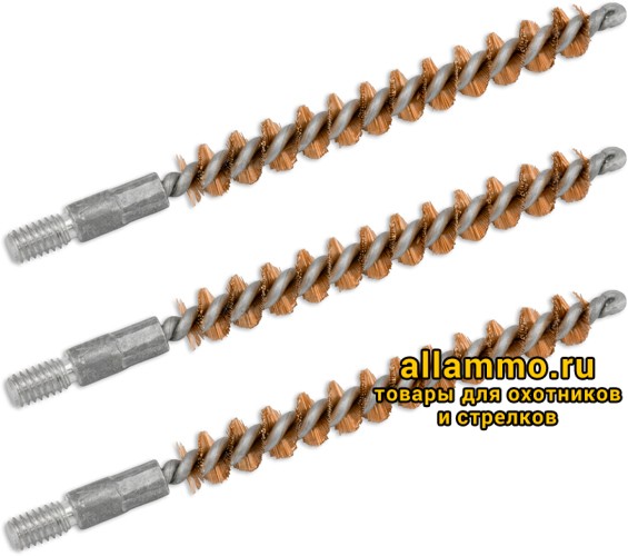 f6aa870ded7a6f41956779cbb8e4f72b.jpg Ерш Bore Tech щетинный, к. 6мм .243, папа 8/32, комплект 3шт., бронзовый (BTBR-06-003)