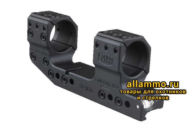 13200980-origpic-d4a72d.png SP-3616 Единое основание SPUHR с кольцами 30 мм для установки на picatinny c выносом, 6 MIL/20,6 MOA  Швеция