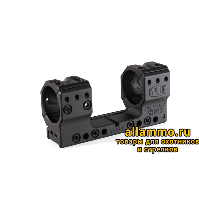 ST-4701 Тактический кронштейн Spuhr кольца 34мм на Sako TRG-42/22/ 41/21 и Tikka T3/H35мм наклон 7MIL/24MOA L=121мм Н=35мм фото 4 Тактический кронштейн SPUHR D34мм для установки на винтовки Sako TRG-42/22, 41/21 и Tikka T3, H35мм, наклон 7MIL/24MOA (ST-4701)