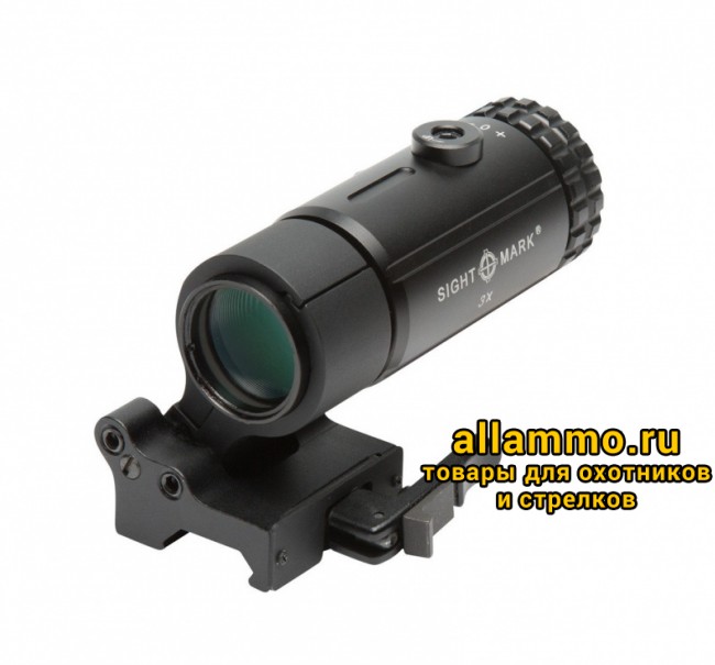3ac8d28f66f4f53a70987f7aae6979e4.jpg Увеличитель Sightmark T-3 х3 на Waever/Picatinny быстросъемный, откидной кронштейн (SM19063)