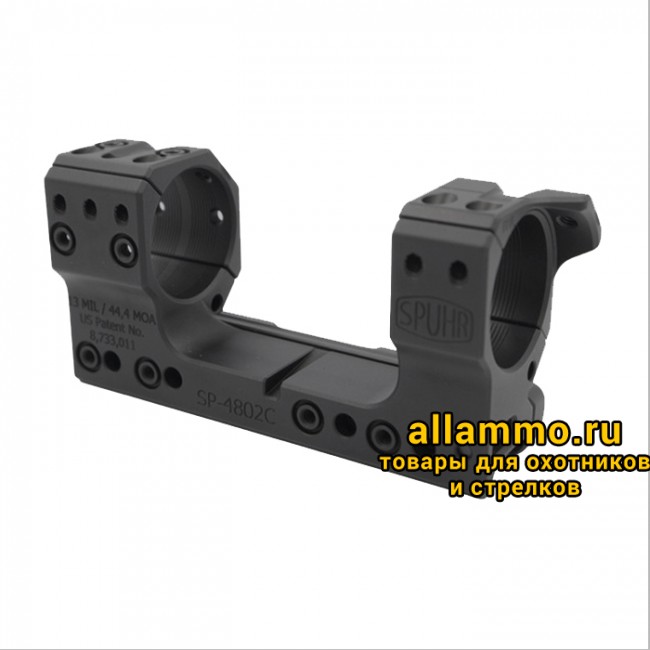 Монтажная область 1 SP-4802 Единое основание SPUHR с кольцами 34 мм для установки на picatinny, наклон 13 MIL/44,4 MOA Швеция