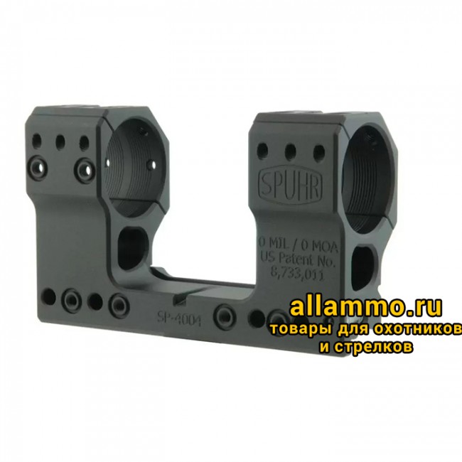 Тактический кронштейн SPUHR D34мм для установки на Picatinny, H28мм,c выносом, без наклона (SP-4011)