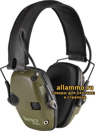Активные наушники Howard Leight Impact Sport зелёные