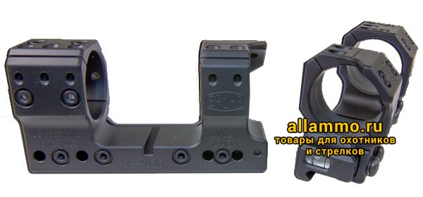 37949_2 SP-4036 Единое укороченное основание SPUHR с кольцами 34 мм для установки на picatinny, без наклона Швеция