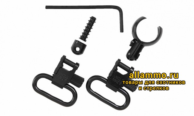 e38e2f7a5e0fb6c6e297d5d093f59364.jpg Uncle Mike`s - Антабка в комплекте (на приклад и на ствол) 12 кал.