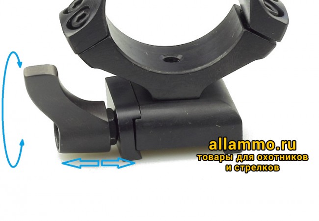 (No.62) Быстросъемный кронштейн KOZAP Alfa кольца 30мм на едином основании на CZ550 низкий BH=14,8мм 